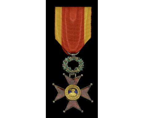 Vatican, Holy See, Order of St. Gregory, Civil Division, Knight’s breast Badge, 61mm including wreath suspension x 43mm, silv