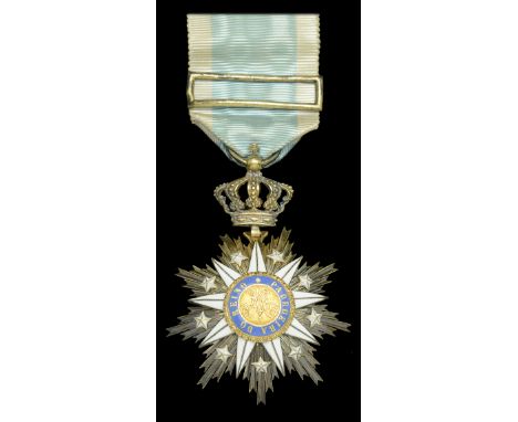 Portugal, Kingdom, Order of Villa Vicosa, Knight’s breast badge, by Frederico da Costa, Lisbon, 56mm including crown suspensi