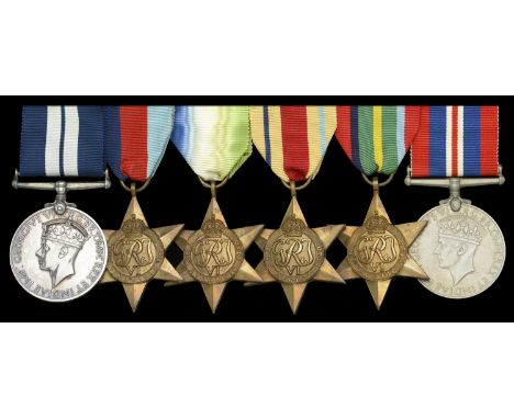 A Second War ‘aircraft carrier Pacific theatre’ D.S.M. group of six awarded to Ordnance Artificer J. G. Faulkner, Royal Navy,