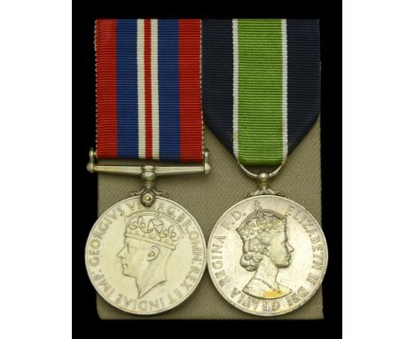 Pair: African Constable I. M. Chibage, British South Africa Police  War Medal 1939-45; Colonial Police L.S. & G.C., E.II.R., 