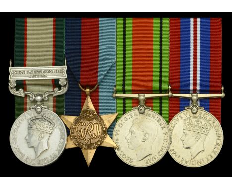 Four: Warrant Officer Class II R. E. Brown, Royal Artillery  India General Service 1936-39, 1 clasp, North West Frontier 1936