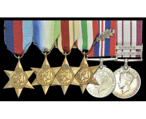 A rare Second War escaper’s group of six awarded to Able Seaman G. V. Wilson, Royal Navy: captured on the occasion of the los