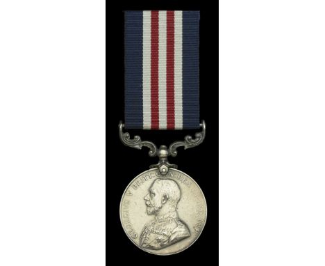 A Great War ‘Western Front’ M.M. awarded to Gunner A. Saunders, Royal Horse Artillery  Military Medal, G.V.R. (52578 Gnr: A. 