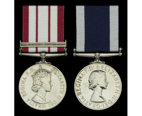 Pair: Chief Petty Officer R. M. K. Adam, Royal Navy, Mediterranean Fleet Clearance Diving Team  Naval General Service 1915-62