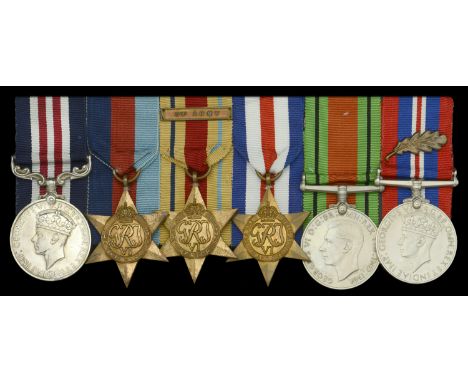 A Second War ‘North Africa’ M.M. group of six awarded to Fitter Gunner First Class W. F. Davey, Royal Horse Artillery, later 