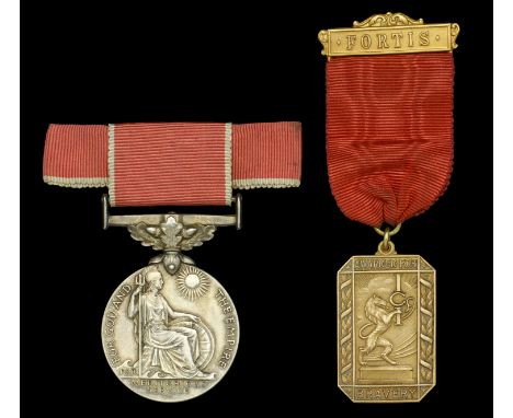 A rare Second War B.E.M. and I.C.I. Gold Medal for Bravery pair awarded to Miss Catherine Munro, a Chargewoman at Imperial Ch