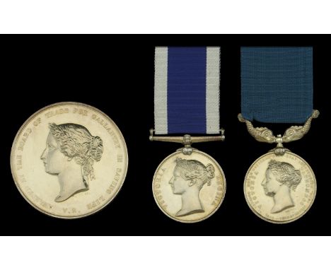 A Board of Trade Medal for Gallantry in Saving Life at Sea group of three awarded to Divisional Carpenter Alexander Moore, H.