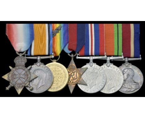 A Naval Good Shooting Medal group of seven awarded to Lieutenant C. E. Bounton, Royal Navy   1914-15 Star (Gnr. C. E. Bounton