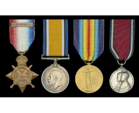 Four: Sergeant E. J. Tennant, Royal Horse Artillery, late Royal Garrison Artillery  1914 Star, with clasp (61815 Gnr: E. J. T