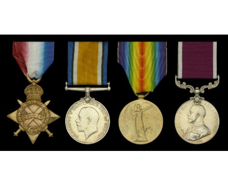 Four: Private W. Fleming, South Wales Borderers  1914-15 Star (14510, Pte. W. Fleming, S. Wales Bord.); British War and Victo
