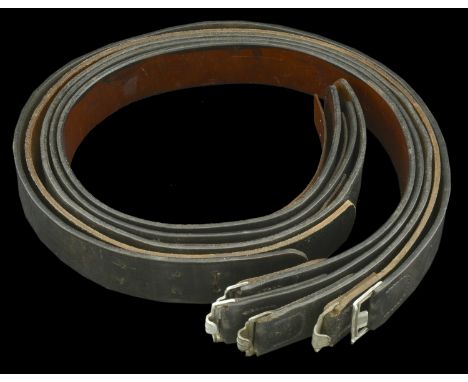 German Second World War Armed Forces Belts. 4 very good condition Army, Luftwaffe or SS heavy duty combat belt leathers, all 