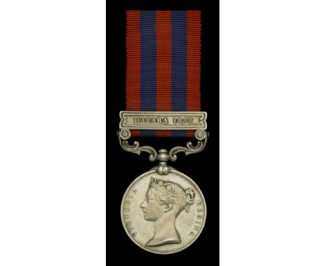 India General Service 1854-95, 1 clasp, Hazara 1888 (945 Pte J. Ingle 1st Bn Suff. R.) suspension slack, very fine £120-£160