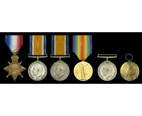 Pair: Private L. V. Garwood, Suffolk Yeomanry and Suffolk Regiment 1914-15 Star (1826 Pte. L. V. Garwood, Suff. R.); British 