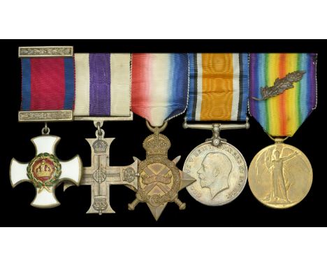 A Great War ‘Western Front’ D.S.O., M.C. group of five awarded to Captain G. la C. Baudains, 9th (County of London) Battalion