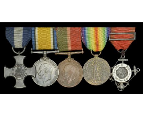 A Great War ‘Minesweeping’ D.S.C. group of five awarded to Lieutenant F. Ellis, Royal Naval Volunteer Reserve and Mercantile 