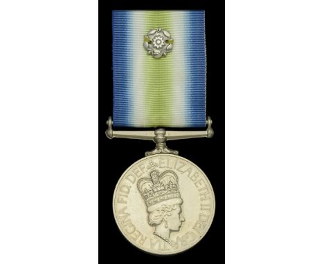 South Atlantic 1982, with rosette (S (R) T R Cornall D187368E HMS Exeter) extremely fine £460-£550  ---  H.M.S. Exeter, a Typ