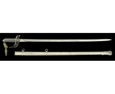 A Grenadier Guards Officer’s 1854 Pattern Sword by Wilkinson. A c.1890 example, numbered 26698, the 83cm blade with double et