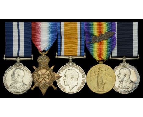 A Great War ‘Dover Patrol’ D.S.M. and ‘Zeebrugge raid’ M.I.D. group of five awarded to Chief Engine Room Artificer W. May, Ro