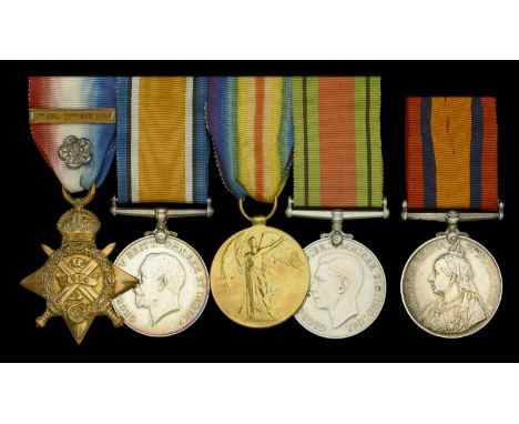 Family Group:   Four: Temporary Corporal O. J. Stevens, Middlesex Regiment 1914 Star, with clasp (L-10887 Pte. O. J. Stevens.