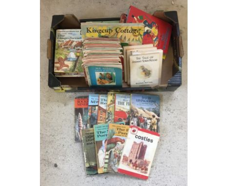 A box of vintage children's books. To include Ladybird, Beatrix Potter & Enid Blyton. 