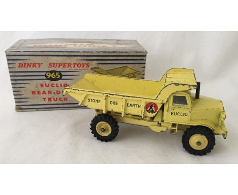 A boxed Dinky Euclid dump truck #965.  