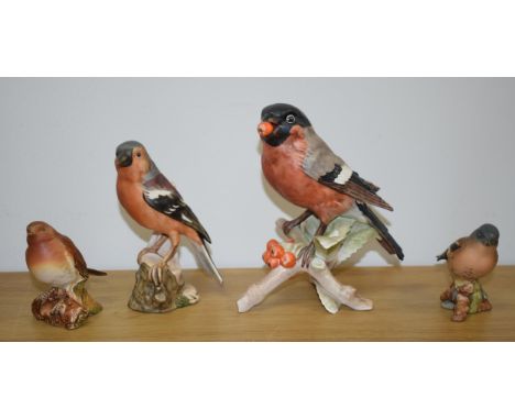A collection of Goebel birds to include 'Bullfinch' height 16cm, 'Chaffinich' height 12cm together with 'Chaffinich' 166 and 