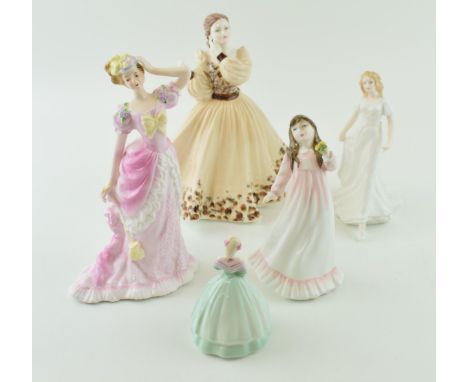 Royal Doulton 'Flowers for Mother' H.N. 3454, Sentiments 'Friendship' H.N. 3491, Coalport 'Crystal' 3/88, 'Minuettes Gemma' 8