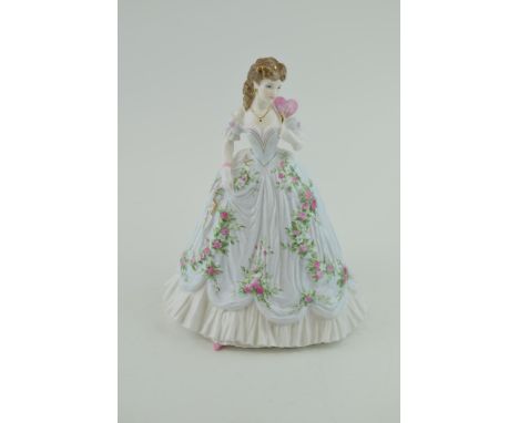 Royal Worcester Compton and Woodhouse limited edition figurine 'Queen of Hearts. No edition number. In good condition with no