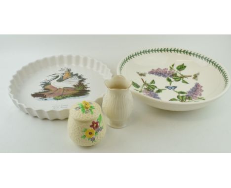 A mixed collection of ceramics to include Portmeirion 'Botanic Garden' pattern 13" bowl, 'Little Egret' pie dish together wit
