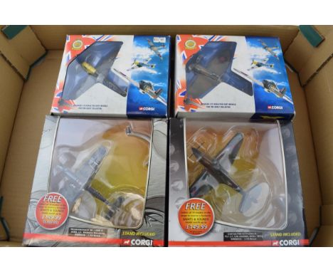Corgi Warbirds Battle of Britain Collection Die Cast Metal Model Messersmitt Bf 109 Spitfire Hurricane (4)