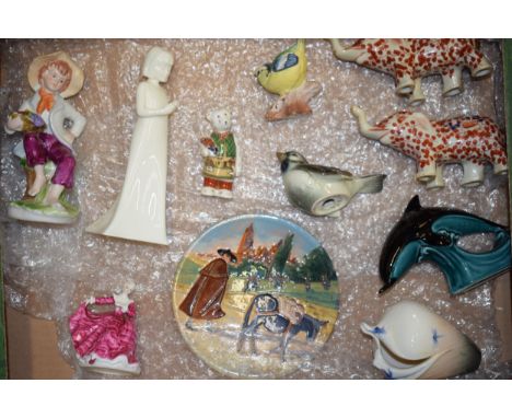 A collection of ceramic items to include Royal Worcester 'Moments' 'With Love', Royal Doulton 'Kirsty' H.N. 3213, Royal Crown