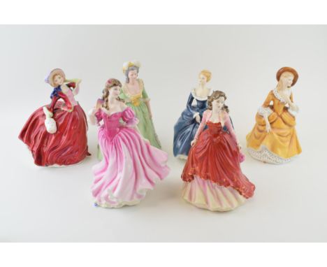Royal Doulton Figures 'Sandra' H.N. 2275, 'Autumn Breezes' H.N. 1934, 'Special Occasion' H.N. 4100, 'Lauren H.N. 3975 3714, '