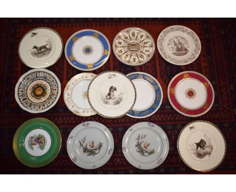 A mixed collection of Wedgwood singular dinner plates to include patterns such as Ruby Tonquin, monkeys and birds amongst fol