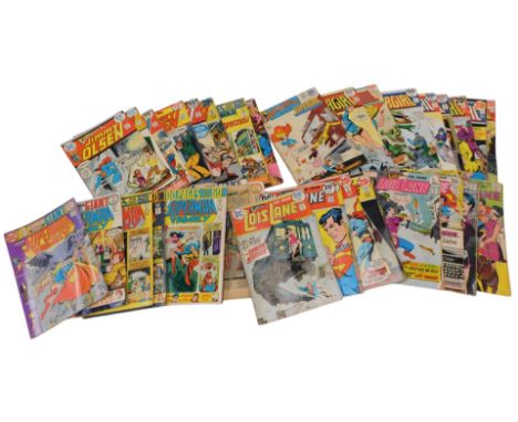 A quantity of DC comics, to include The Superman Family, Supergirl, Jimmy Olsen, and Lois Lane comics.