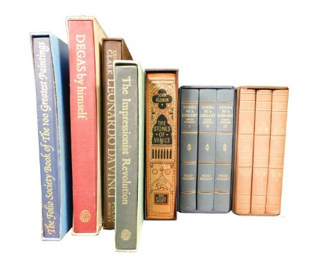 Folio Society. Various works relating to art to include Ruskin (John) The Stones of Venice, Degas By Himself, The Impressioni