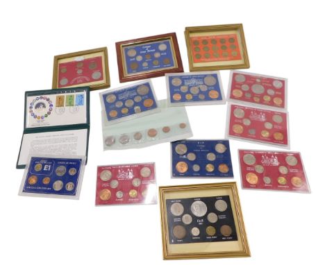 A quantity of coin sets, to include Elizabeth II Coinage of Great Britain, Tower of London, Farewell set containing one silve