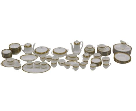 A Paragon Athena pattern part dinner, tea and coffee service, to include dinner plates, tureens, meat dish, coffee and teapot