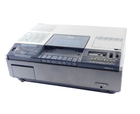 A Toshiba Betamax video recorder, model number V-52508.