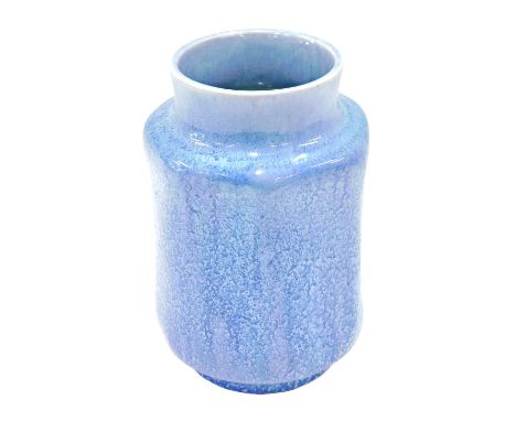 A Pilkington's Royal Lancastrian vase, with mottled pale blue and green glaze, printed mark to underside, and impressed P, 23