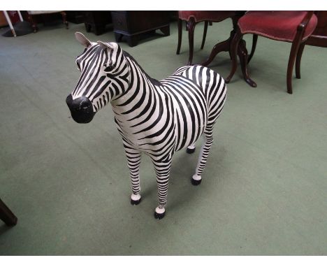 A model of a zebra, 67cm tall 