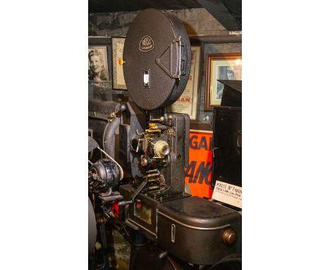 A Ross GC1 35mm movie projector on Simplex stand, RCA 903 sound head, Monarch lamp. Used in ABC cinemas c.1948-1960sPlease no