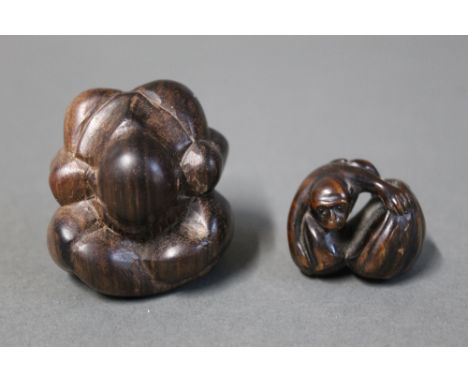 Two oriental carved Netsuke
