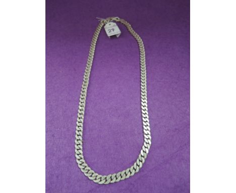 A silver curb chain of medium weight  approx 53.5g & 20'