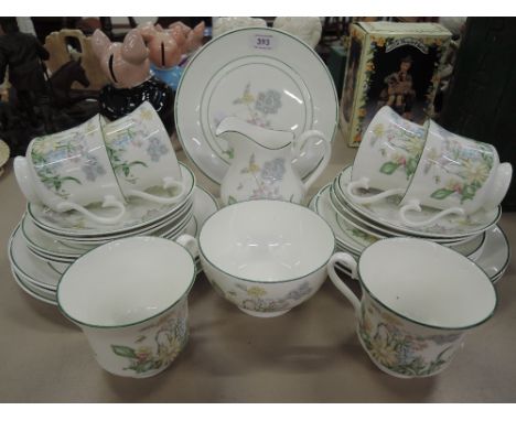 A vintage tea service by Royal Albert in the Spring Dawn New Romance pattern