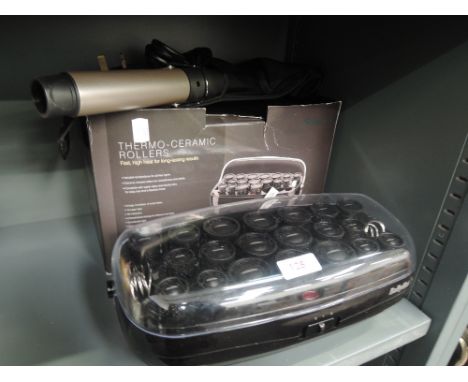 A BaByliss Thermo Ceramic Roller set for hair dressing 