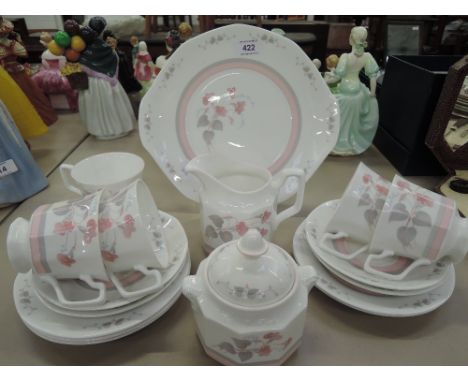 A vintage tea service by Queens in the Francine pattern