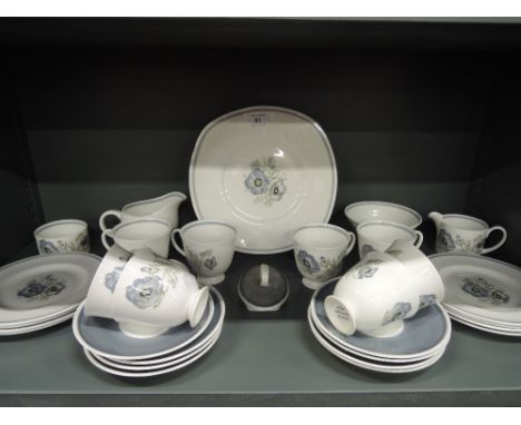 A vintage tea service by Susie Cooper in  the Glen Mist pattern 20 pieces approx