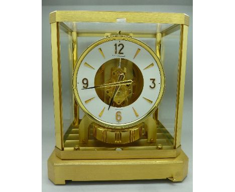 A Jaeger LeCoultre Atmos clock, a/f