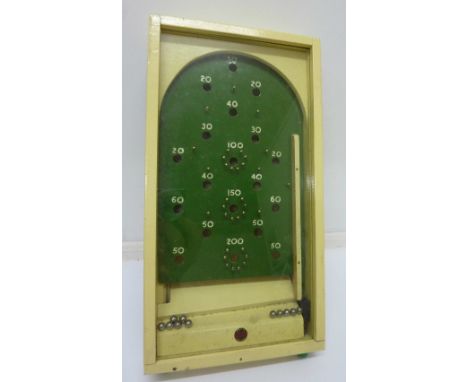 A Chad Valley miniature bagatelle, boxed