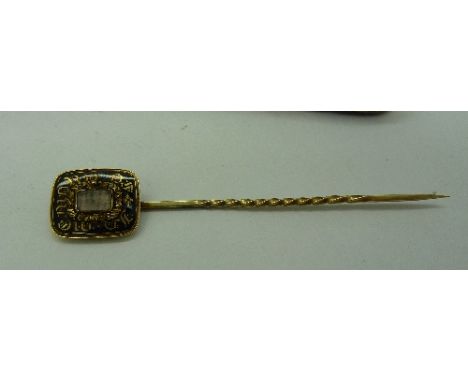 A 19th Century memorial stick pin